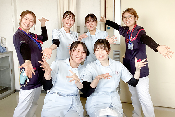 実習最終日に指導者と
