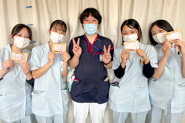 実習最終日に指導者と