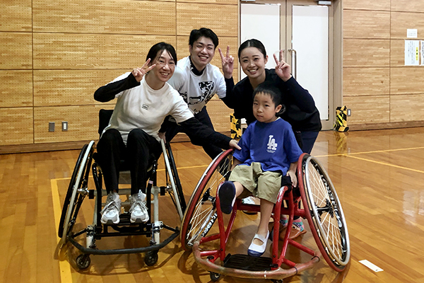 車いすバスケット体験