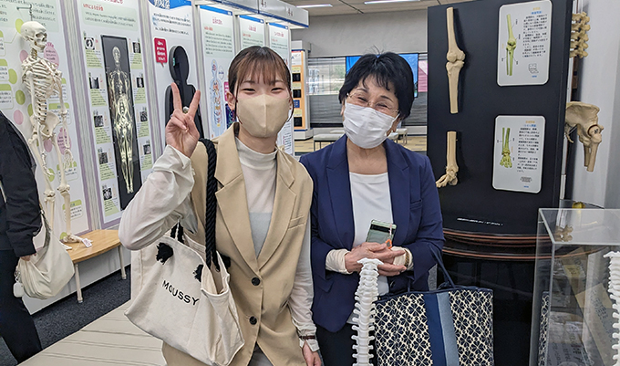 さまざまな骨格標本に感動